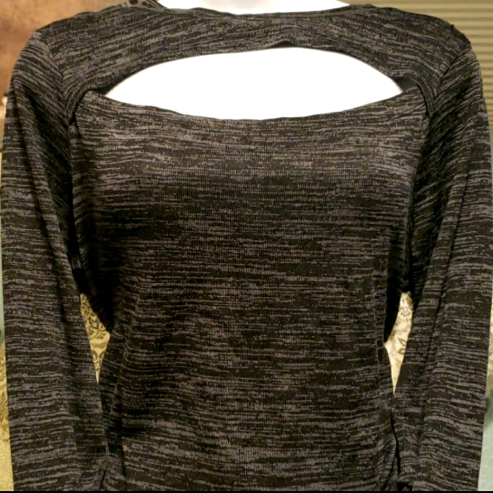 NWOT Juicy Couture Cut-Out Melange Top